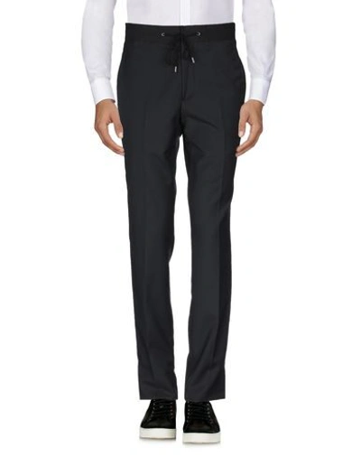 Lanvin Striped Track Pants In Black