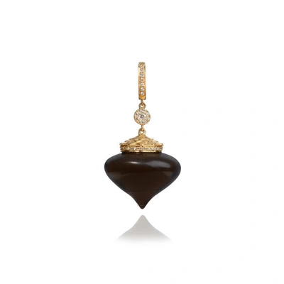 Shop Annoushka Touch Wood 18ct Gold Diamond Large Ebony Charm