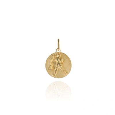 Shop Annoushka Zodiac 18ct Gold Aquarius Pendant