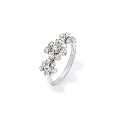 Shop Annoushka Marguerite 18ct White Gold Diamond Triple Ring
