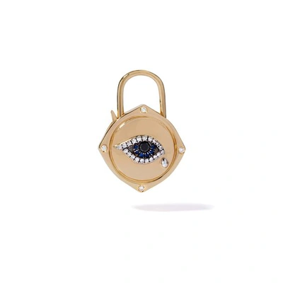 Shop Annoushka Lovelock 18ct Yellow Gold Sapphire Evil Eye Charm Pendant