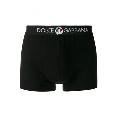 Shop Dolce & Gabbana Boxer Regular In Black