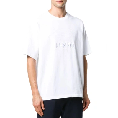 Shop Kenzo Iridescent Tiger T-shirt In White