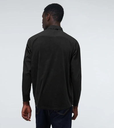 Shop And Wander Fleece Long-sleeved Shirt In Black