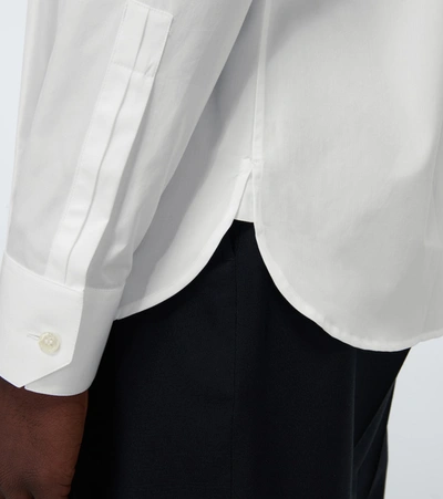 Shop Saint Laurent Long-sleeved Formal Shirt In White