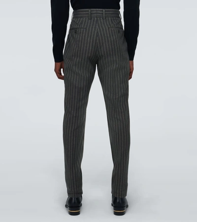 Shop Dolce & Gabbana Striped Formal Pants In Multicoloured