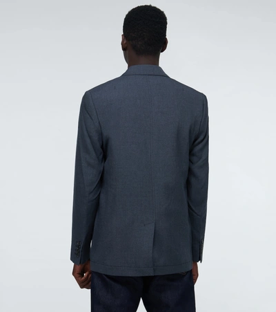 Shop Jacquemus La Veste Moulin Blazer In Blue