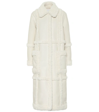 Shop Stand Studio Patrice Faux Shearling Coat In White
