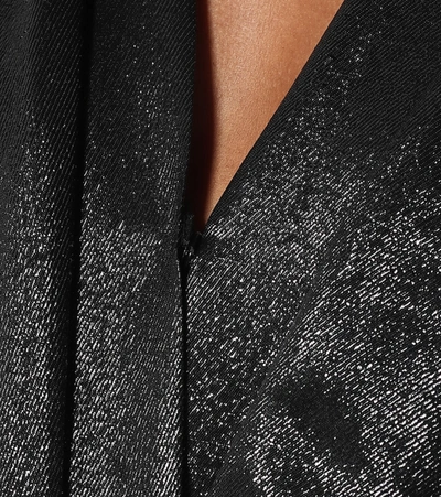 Shop Isabel Marant Issolya Silk-blend Minidress In Black