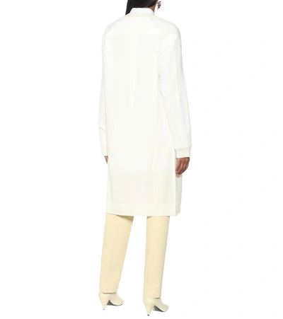 Shop Jil Sander Wool Cardigan In White