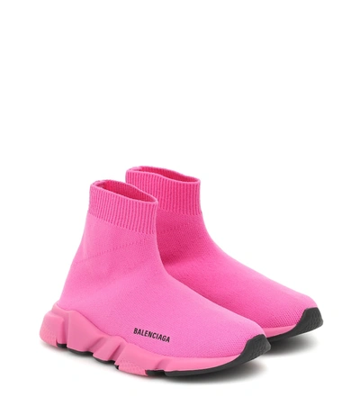 Shop Balenciaga Speed Sneakers In Pink