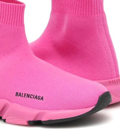 Shop Balenciaga Speed Sneakers In Pink