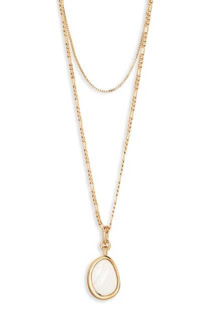 Download Jenny Bird Isla Layered Pendant Necklace In High Polish Gold Modesens