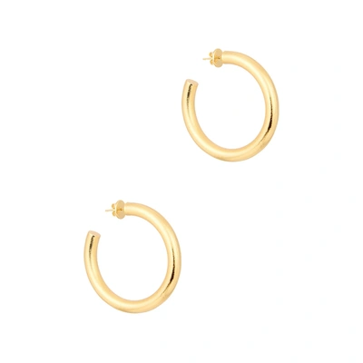 Shop Anissa Kermiche Hoops Don't Lie Gold-plated Hoop Earrings