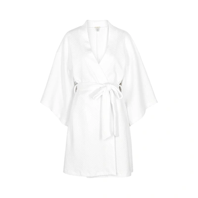 Shop Eberjey Zen White Short Cotton Robe