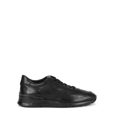 Shop Tod's Urban Sport Black Leather Sneakers