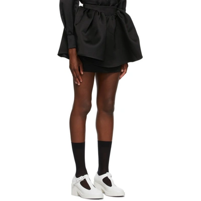 Shop Shushu-tong Black Puffy Miniskirt In Ba100 Black