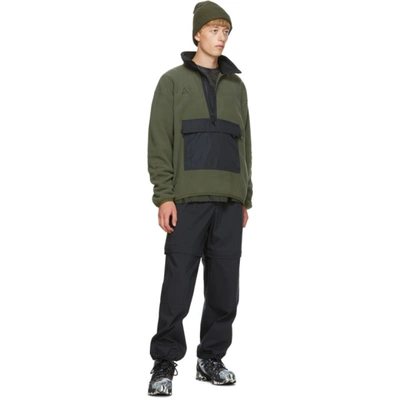 Shop Nike Acg Green Nrg Acg Half-zip Sweater In 325  Cargo