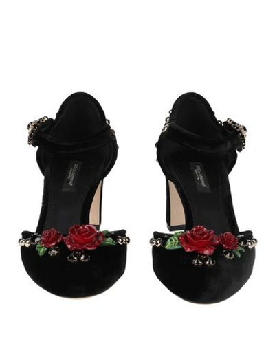 Shop Dolce & Gabbana Woman Pumps Black Size 6 Textile Fibers