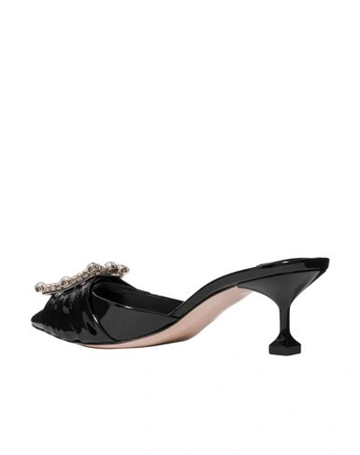 Shop Miu Miu Mules In Black