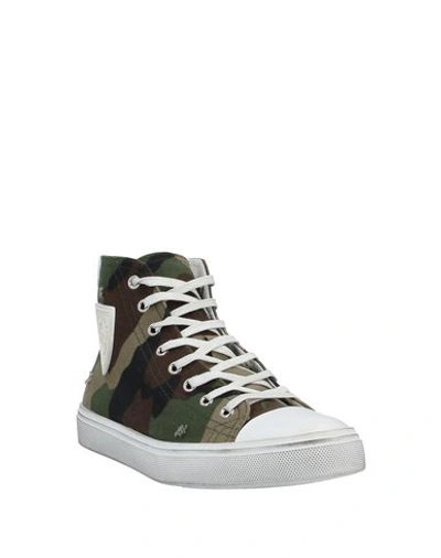 Shop Saint Laurent Sneakers In Military Green
