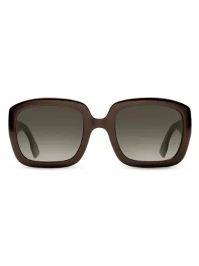 Shop Dior 54mm Square Sunglasses In Grey