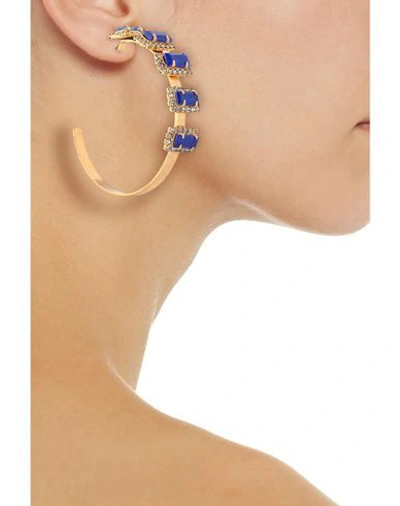 Shop Elizabeth Cole Earrings In Bright Blue