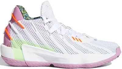 Pre-owned Adidas Originals Adidas Dame 7 Toy Story Buzz Lightyear (gs) In  Cloud White/signal Green/solar Red | ModeSens
