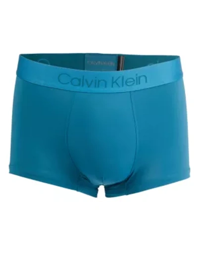 Shop Calvin Klein Underwear Men's Low-rise Trunks In Corsai