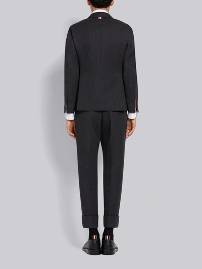 Shop Thom Browne Dark Grey Wool Cavalry Twill Classic Suit