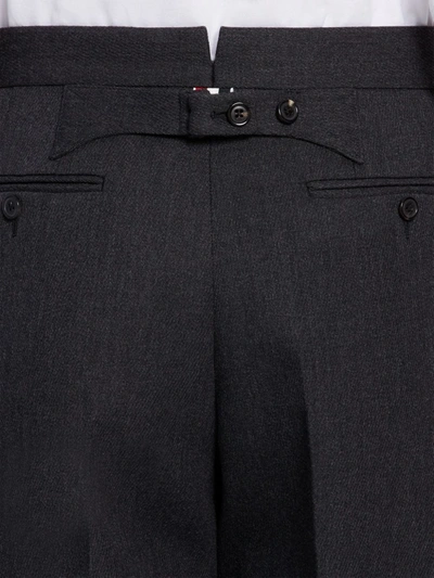 Shop Thom Browne Dark Grey Wool Cavalry Twill Classic Suit