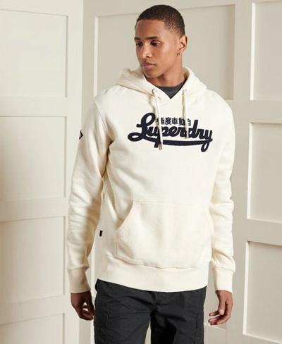 Superdry Limited Edition College Chenille Hoodie In Cream | ModeSens