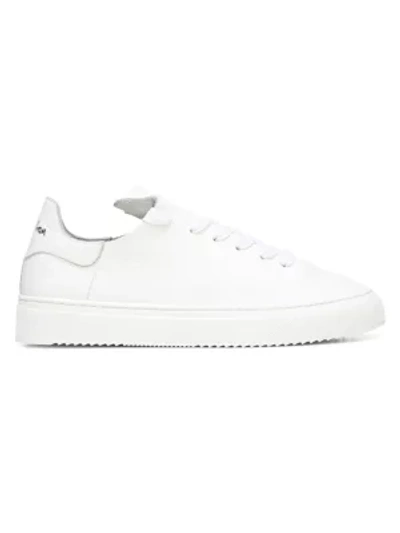 Shop Sam Edelman Poppy Leather Sneakers In White