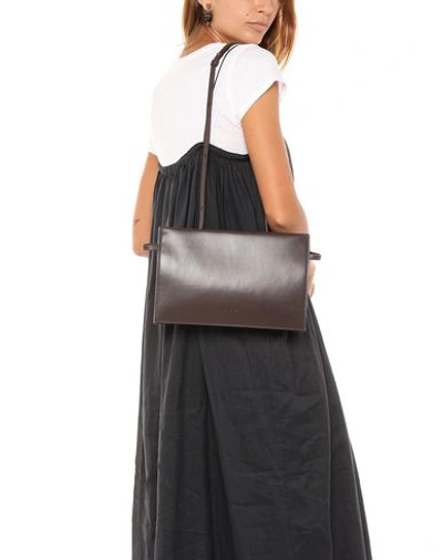 Shop Aesther Ekme Handbags In Dark Brown