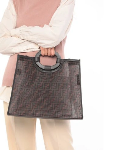 Shop Fendi Handbag In Cocoa