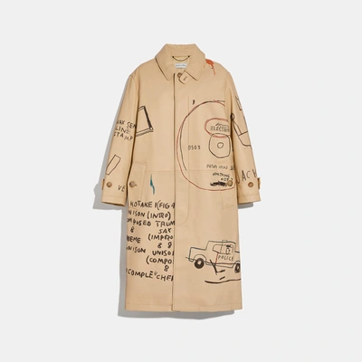 Shop Coach X Jean-michel Basquiat Coat - Women's In Beige