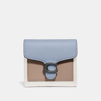 Shop Coach Tabby Small Wallet In Colorblock - Women's In Pewter/twilight Multi