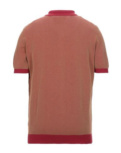Shop Drumohr Man Sweater Brick Red Size 42 Cotton
