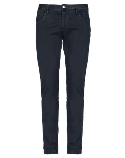 Shop Addiction Casual Pants In Dark Blue