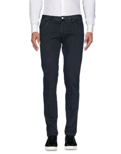 Shop Addiction Casual Pants In Dark Blue