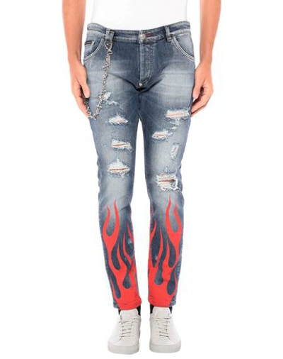 Shop Philipp Plein Jeans In Blue