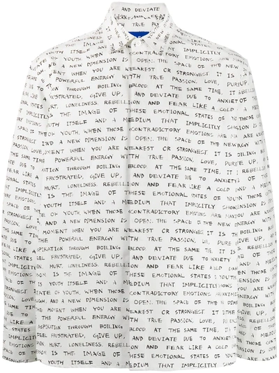 Shop Ader Error Writing Print Shirt In White