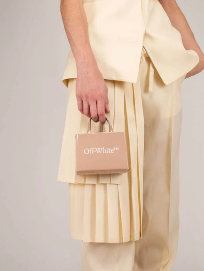 Shop Off-white Baby Box Bag Nude White In Nude & Neutrals