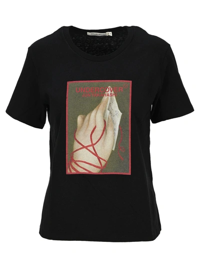 Shop Undercover Hand T-shirt In Black