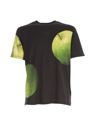 Shop Paul Smith T-shirt 50th Apple Print In Green