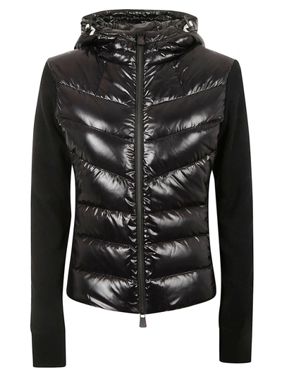 Shop Moncler Zip Padded Jacket In Black
