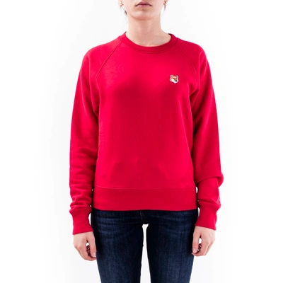 Shop Maison Kitsuné Cotton Sweater In Red