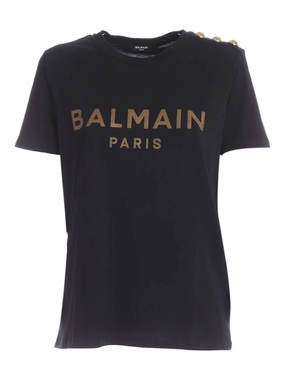 Shop Balmain T-shirt In Black