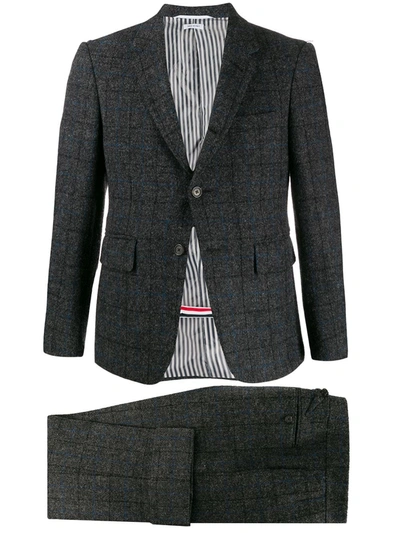 Shop Thom Browne Tattersall Check Pattern Suit In Grey
