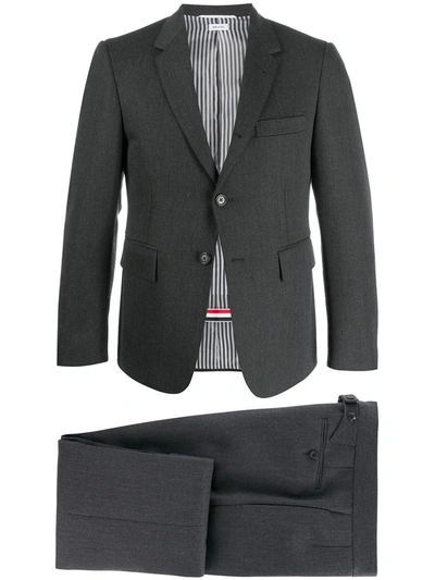 Shop Thom Browne Two-piece Cavalry Twill Formal Suit In Grey